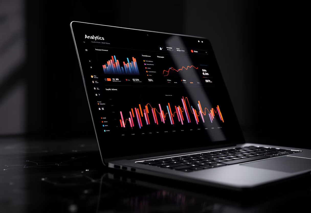 image of data analytics dashboard (for a real estate tech) [interface]
