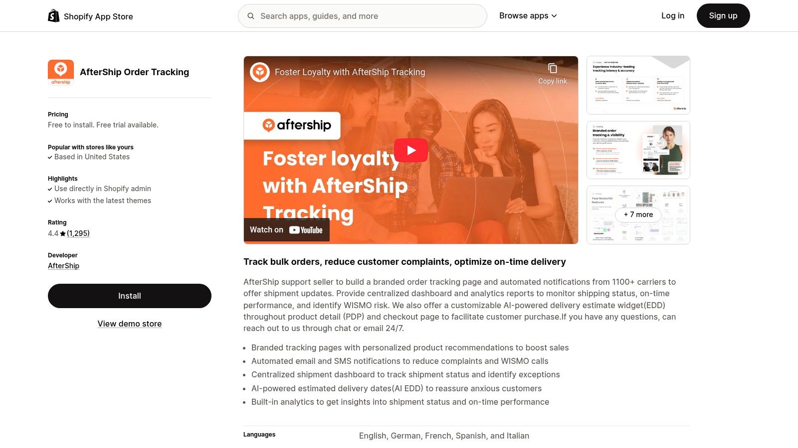 AfterShip Order Tracking