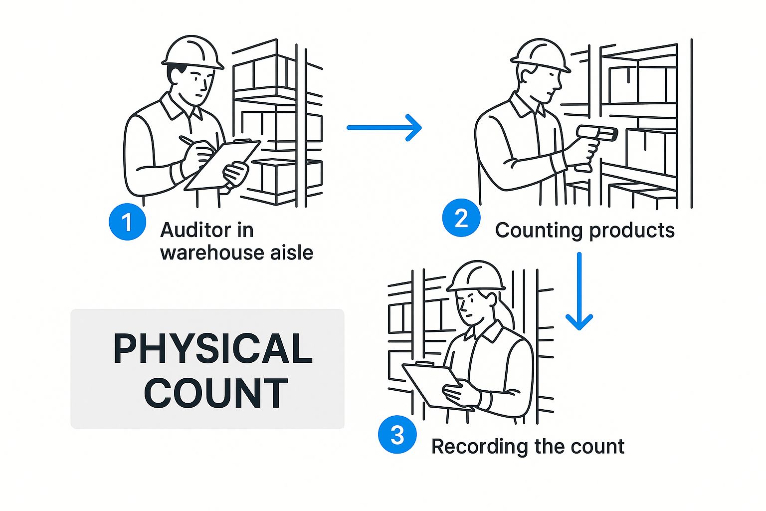 Infographic about inventory audit procedures