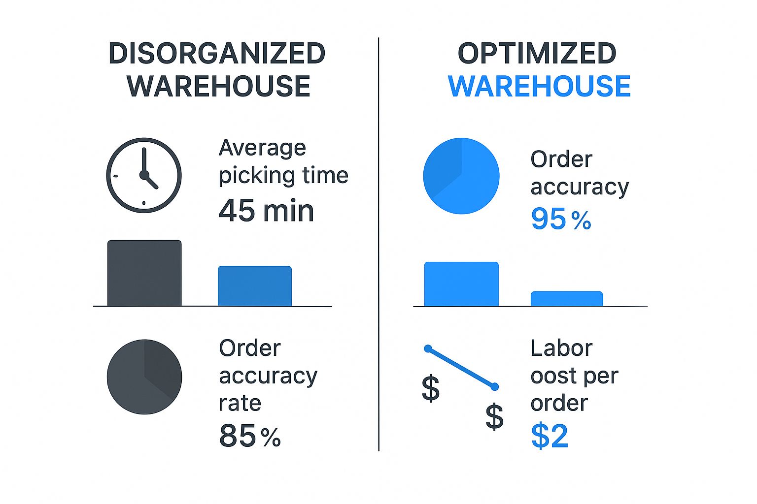 Infographic about what is warehouse slotting