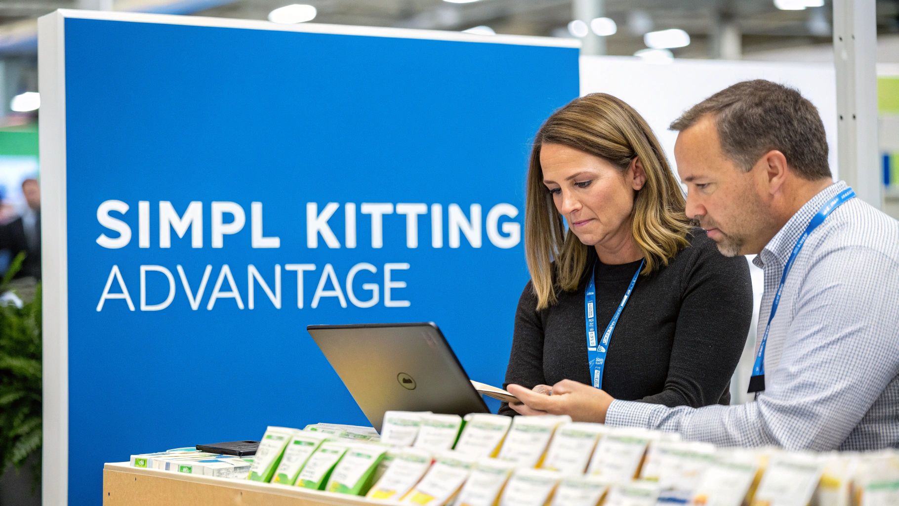 Warehouse team at Simpl Fulfillment managing kitting projects with precision.