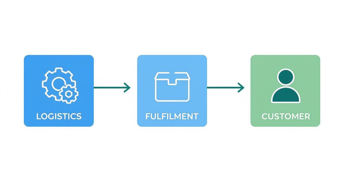 Infographic about fulfillment and logistics