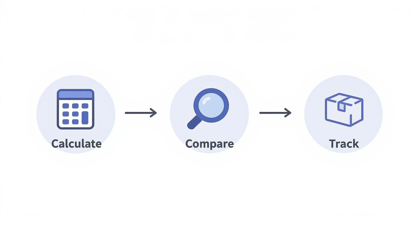Infographic about best shipping for small business