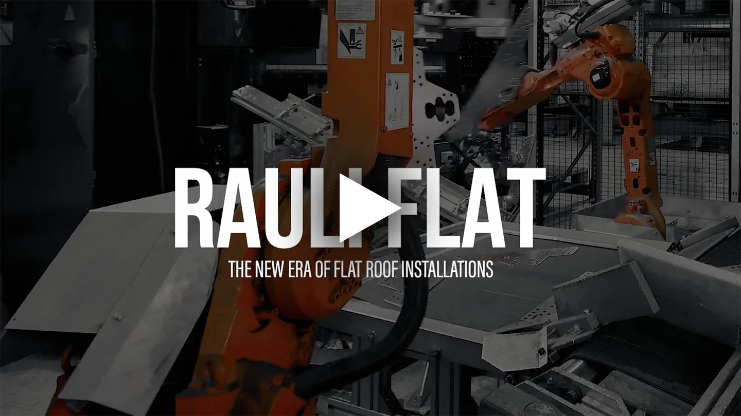 RAULI FLAT video thumbnail with play button and a screenshot of a video