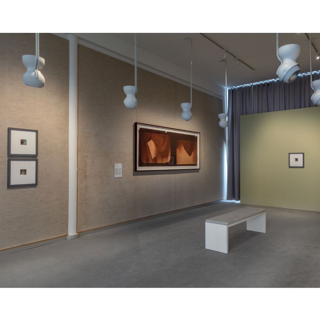 L to R: 1, 5: Installation views from “Places to Dream,” Kunsten Museum of Modern Art Aalborg, Aalborg, Denmark, 2025 © Niels Fabæk, Kunsten Museum of Modern Art Aalborg | 2: “Untitled,” 1980. Archival pigment print | 3: “Untitled,” 1979, 3 3/8 x 3 1/2 in. Digital chromogenic print | 4: “Untitled,” 1979, 3 3/8 x 3/12 in. Digital chromogenic print | 6: “Space2, 1976, from the Space2 series. 5 7/8 x 5 5/8 in. Gelatin silver print. All artworks by Francesca Woodman © Woodman Family Foundation / VISDA, Copenhagen