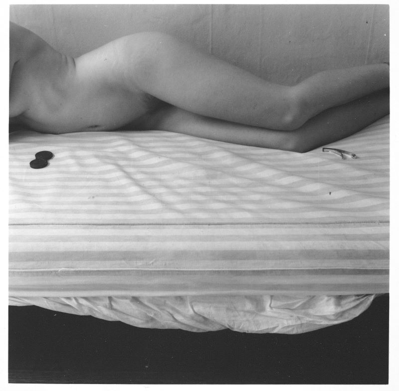 Francesca Woodman. "Untitled," c. 1979-80. 3 7/8 x 3 7/8 in. Gelatin silver print © Woodman Family Foundation / Copyright Agency, Sydney