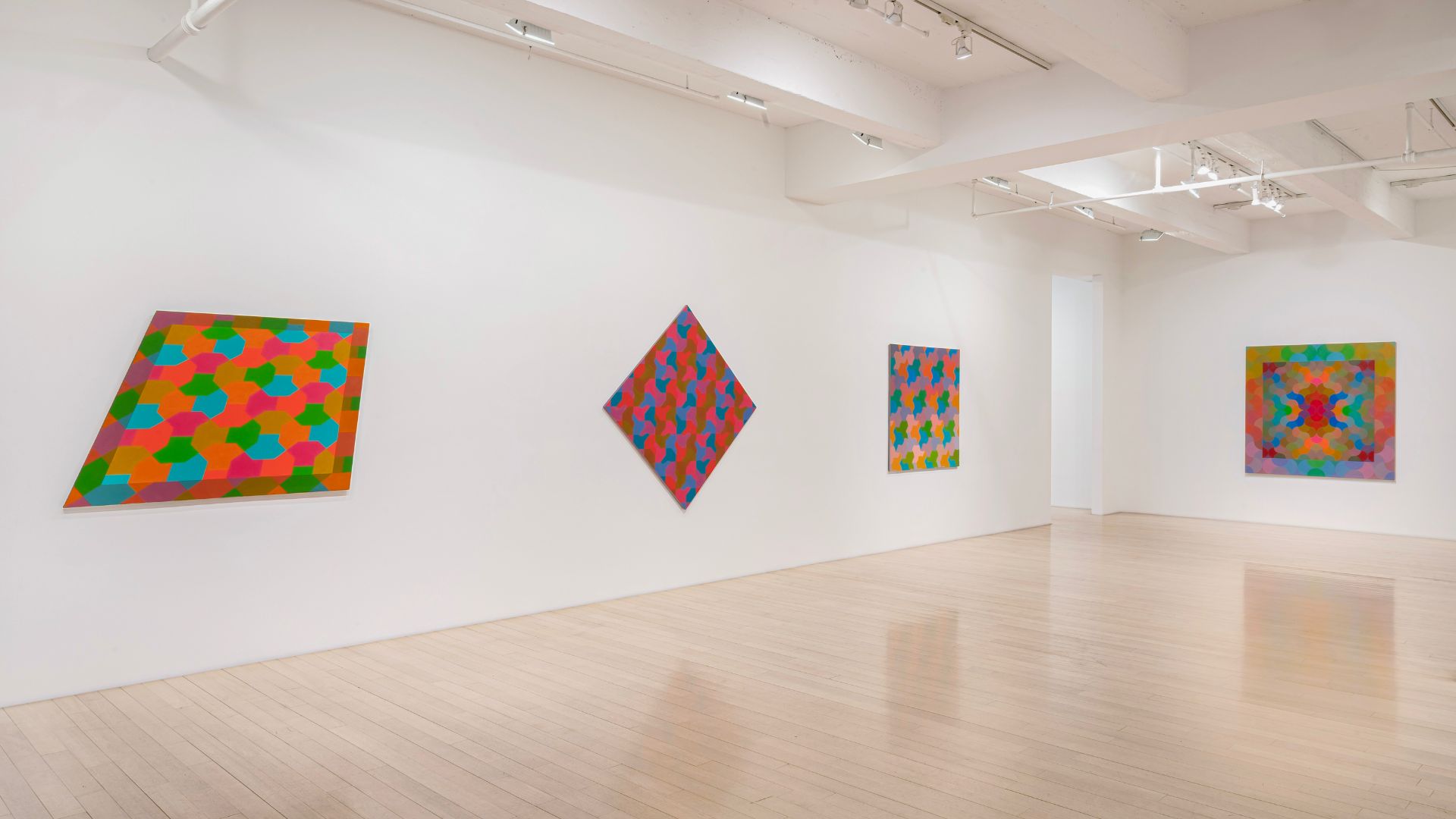 Installation views, "George Woodman: A Democracy of Parts, Paintings 1966-1978," DC Moore Gallery, New York, New York, 2025