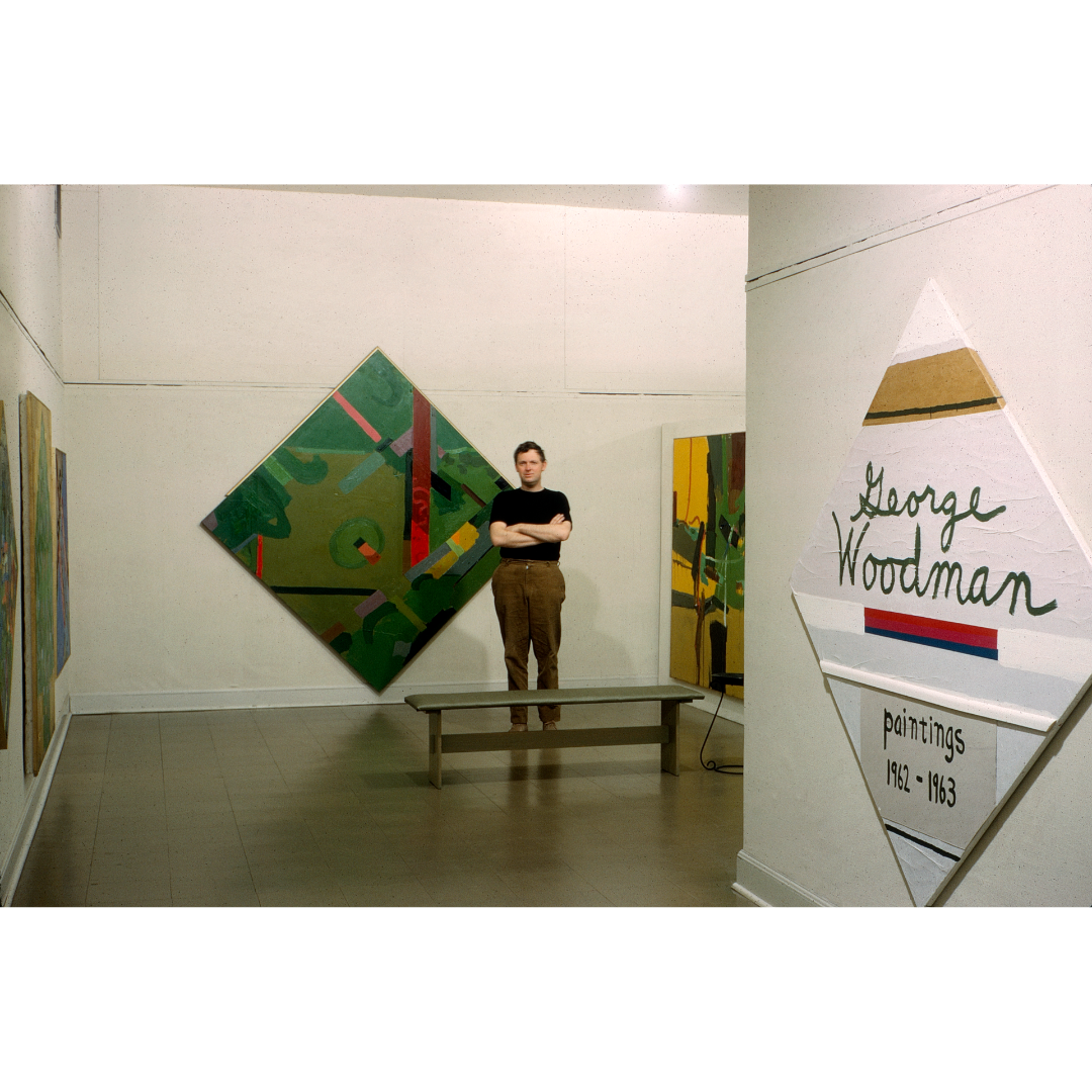 L to R: 1, 15: George Woodman, installation view of "George Woodman: Paintings 1962-1963," Henderson Gallery, University of Colorado, Boulder, Colorado | 2, 6, 10, 12-13: Installation view of "George Woodman: Paintings 1962-1963," Henderson Gallery, University of Colorado, Boulder, Colorado | 3: “End of the Alphabet,” c. 1963, 52 x 52 in. | 4: “The Magic Box,” c. 1963, 55 x 45 in. | 5: “Landscape (After the Death of Adonis),” 1963, 72 x 72 in. | 7: “Untitled,” c. 1962-63, dimensions unknown. | 8: “Cleopatra (With Asp),” c. 1963, 48 x 51 in. | 9: “April Cool” or “Buddhist Shrine” or “Diamond Gestalt,” 1963, 70 x 70 in. | 11: “Love is a Bridge,” c. 1963, 52 x 52 in. | 14: “Mid-West Landscape (With Fallout)," 1963, 48 x 80 in. All oil on canvas. All artworks by George Woodman © Woodman Family Foundation / Artists Rights Society (ARS), New York. Woodman Family Foundation Archives.