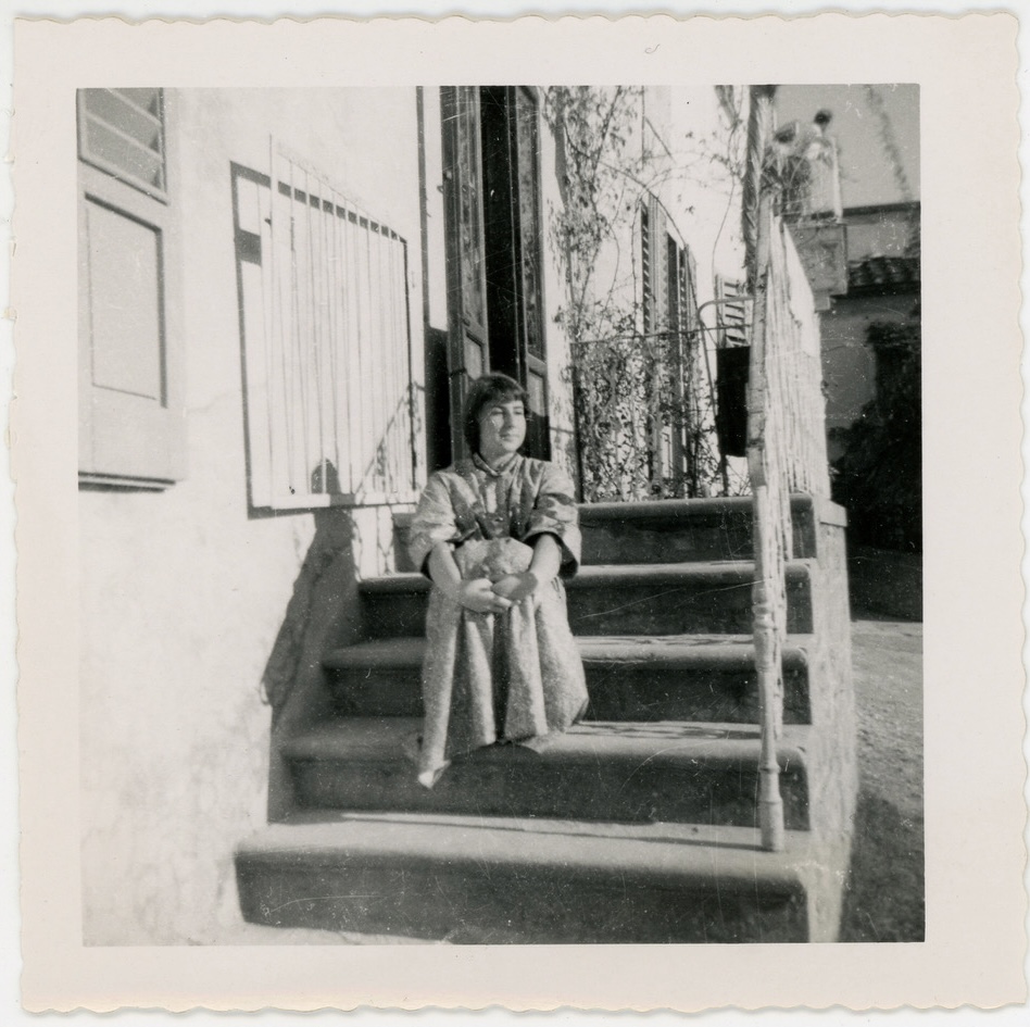 L to R: 1-4: All from Betty Woodman’s first trip to Fiesole, near Florence, Italy, 1951-52 / Soggiorno degli Stranieri in Italia ("Foreigner's Stay in Italy”) for Betty Woodman, 1951. Woodman Family Foundation Archives.