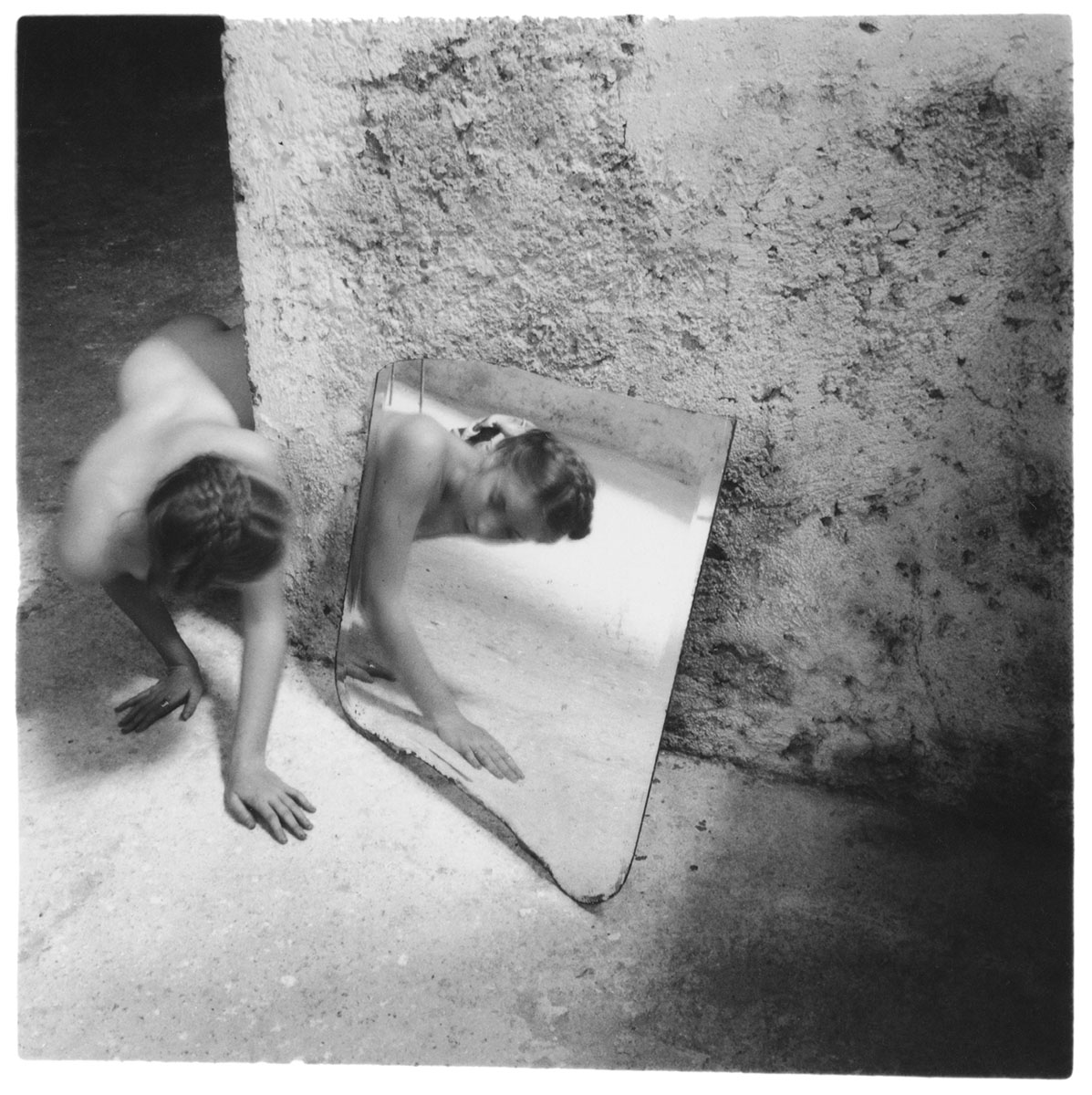 Francesca Woodman, Self-Deceit #1, 1978, gelatin silver print
