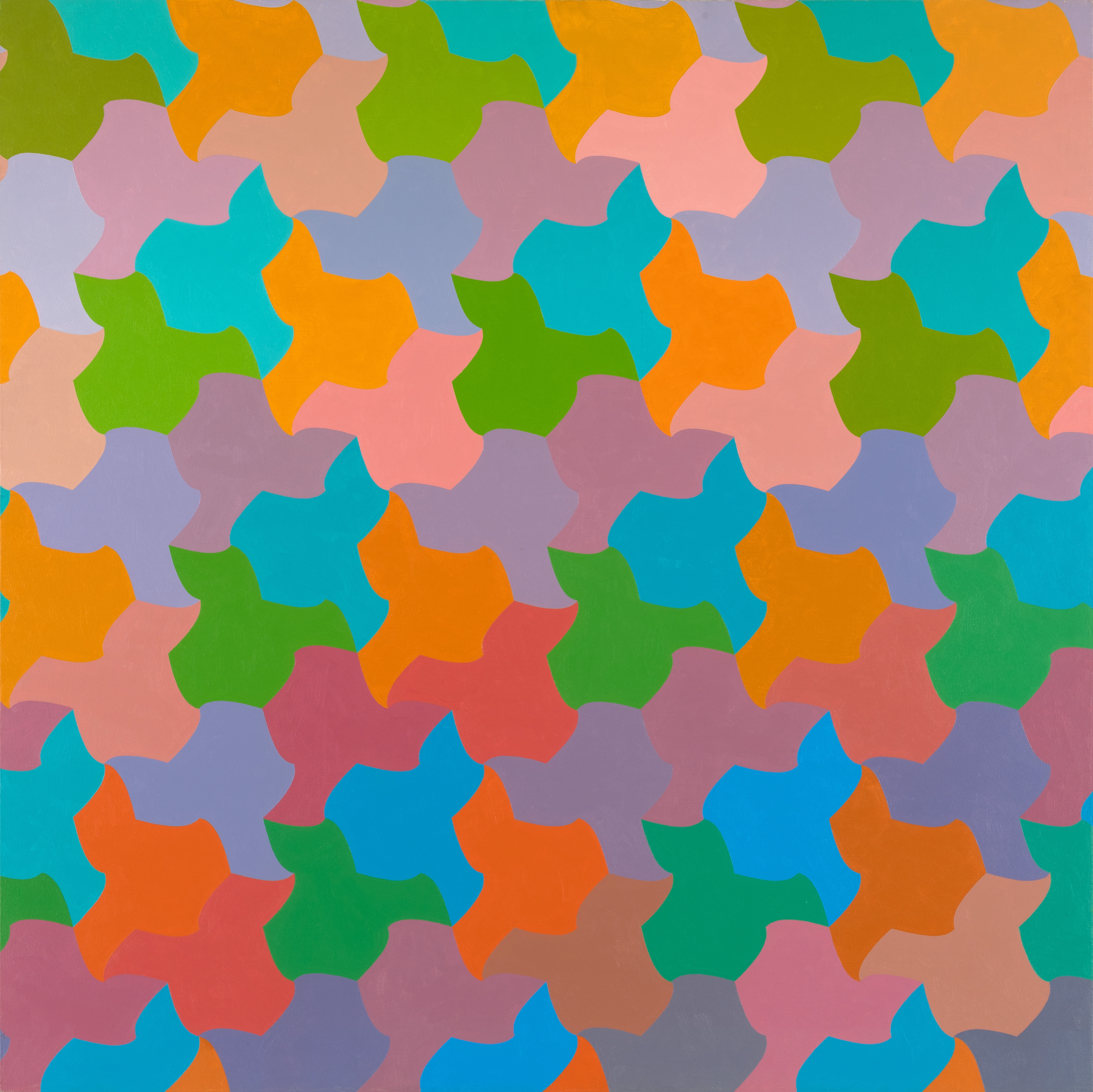 George Woodman, Untitled, 1971, acrylic on canvas