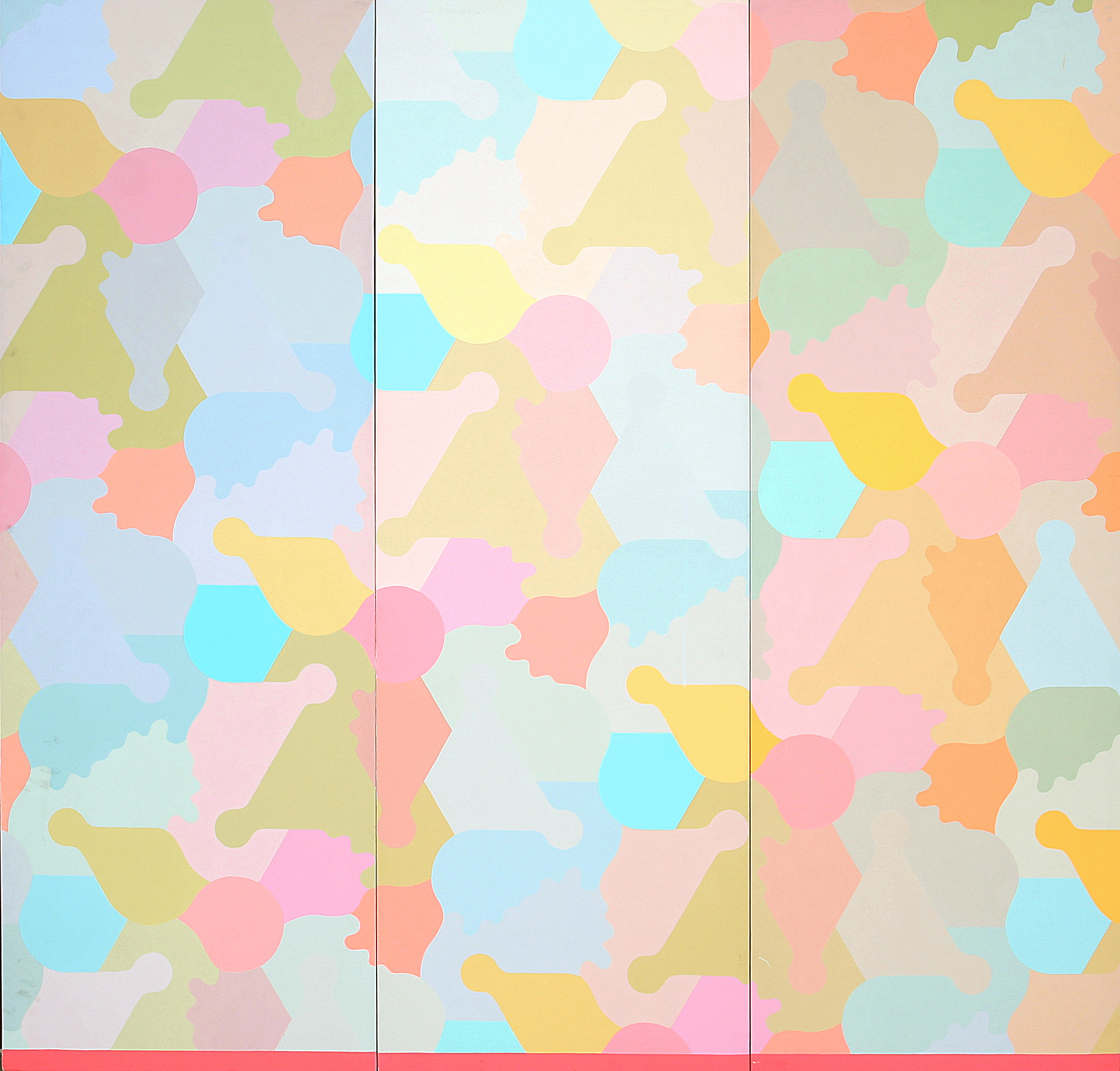 George Woodman, Val di Chiani, 1978, acrylic on canvas