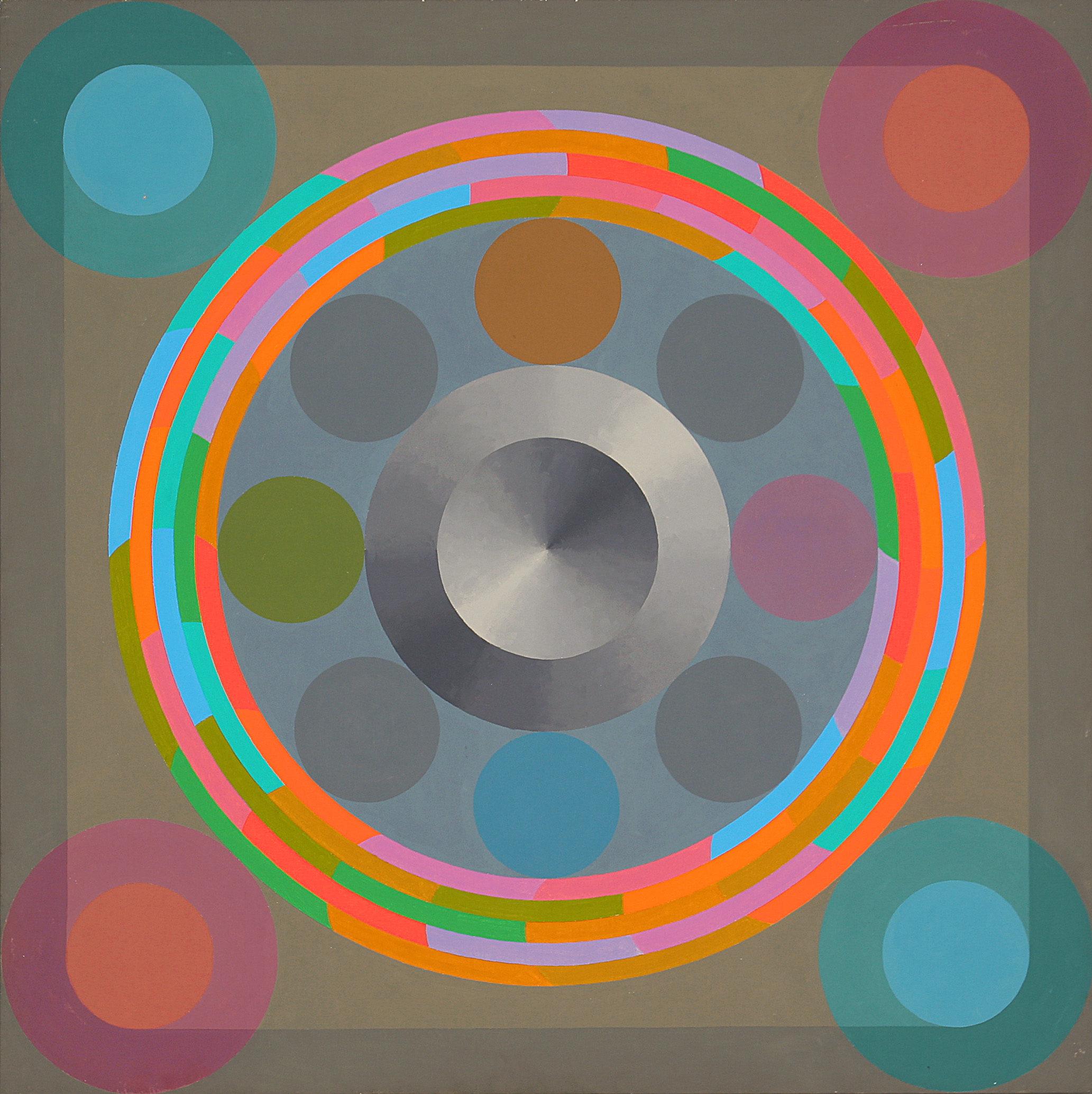 George Woodman, Cosmati, 1966, oil on canvas