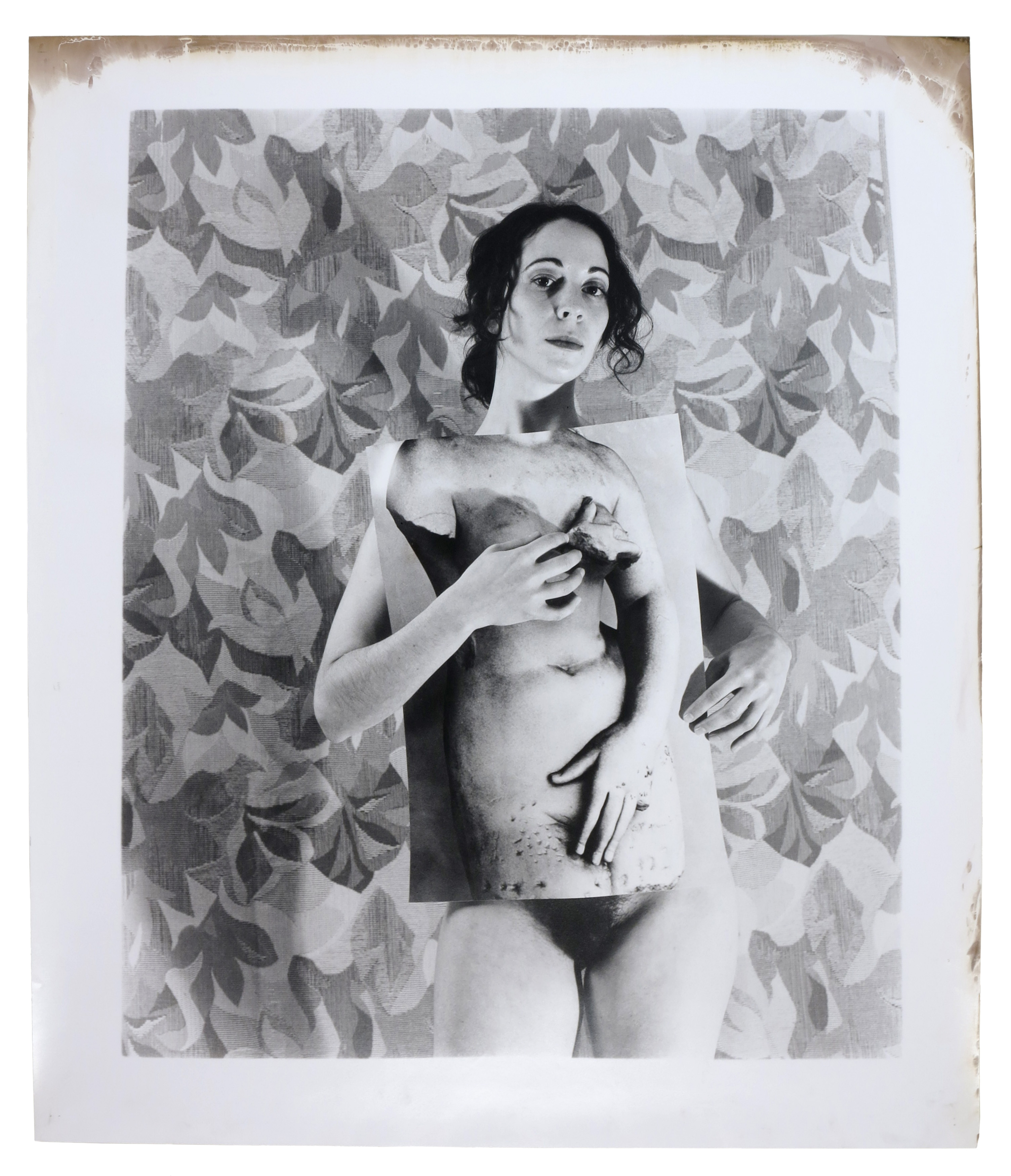 George Woodman, Shanti and Roman Sculpture, 2006, gelatin silver print