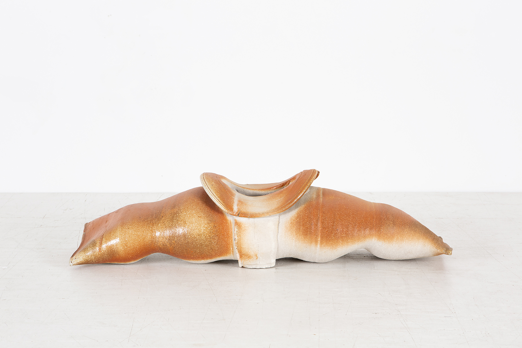 Betty Woodman, Erotic Burrito, 1971, residual soda fired stoneware