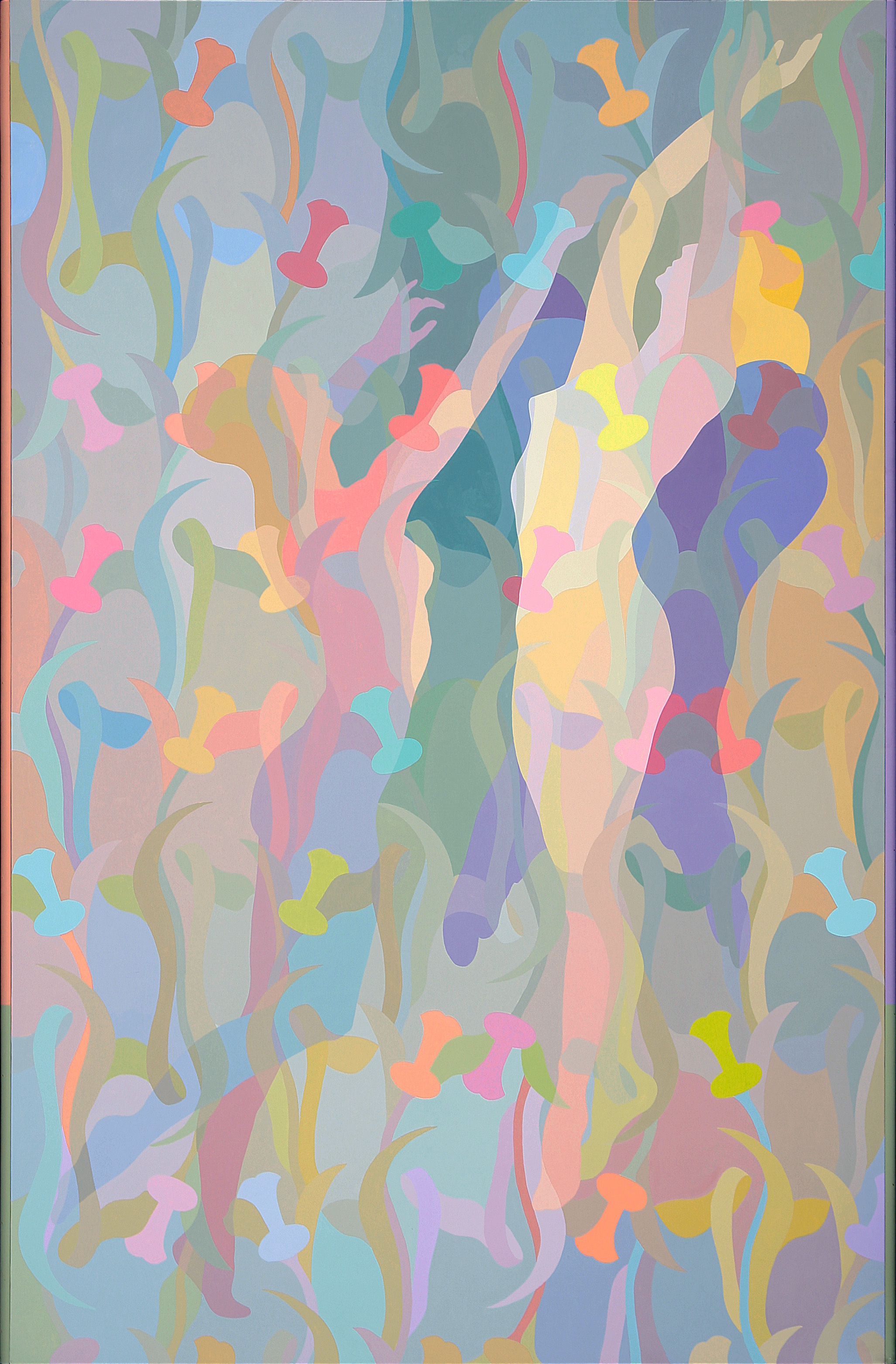 George Woodman, Duino Angel, 1982, acrylic on canvas