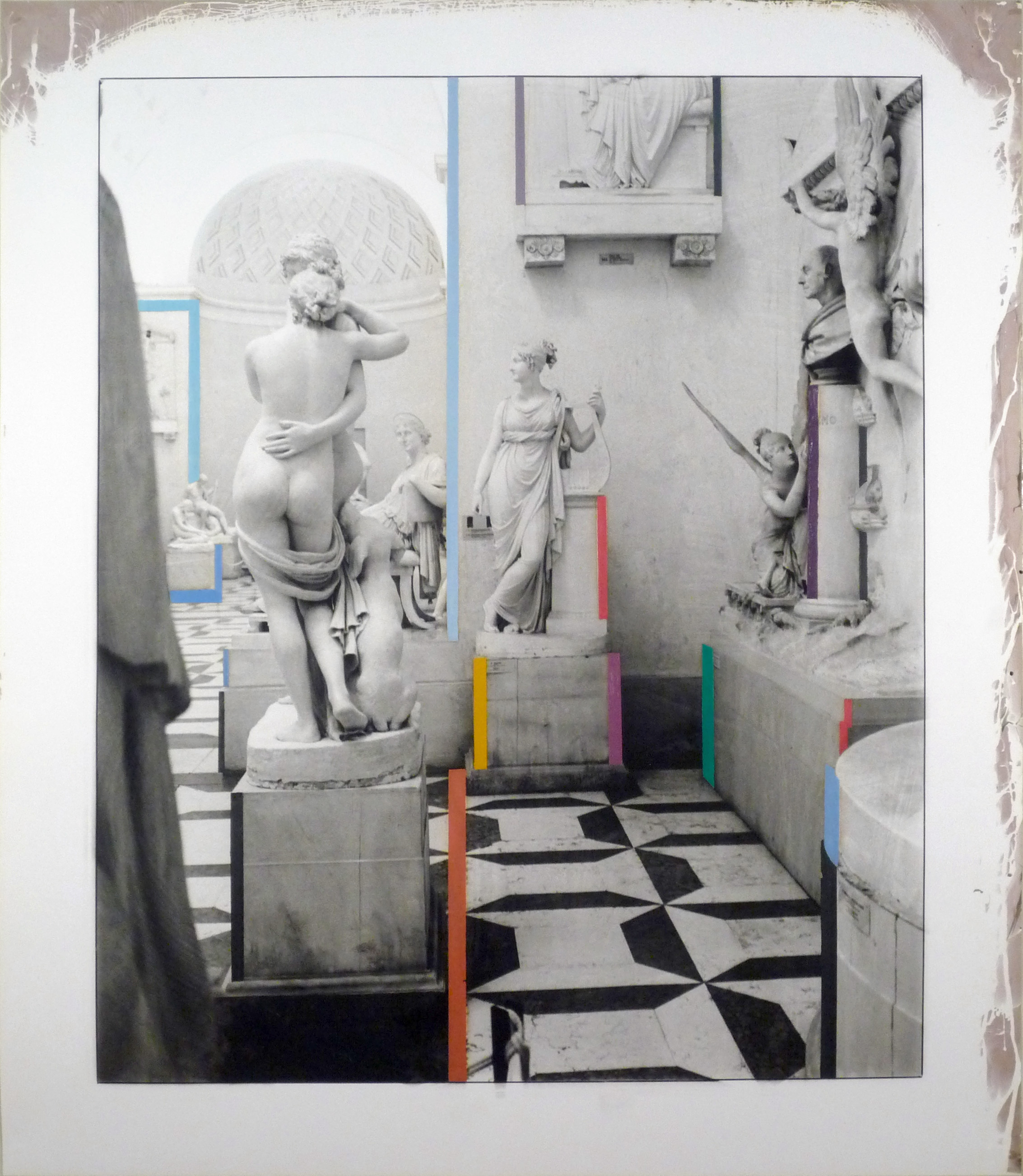 George Woodman, Canova Museum, 2010, oil on gelatin silver print