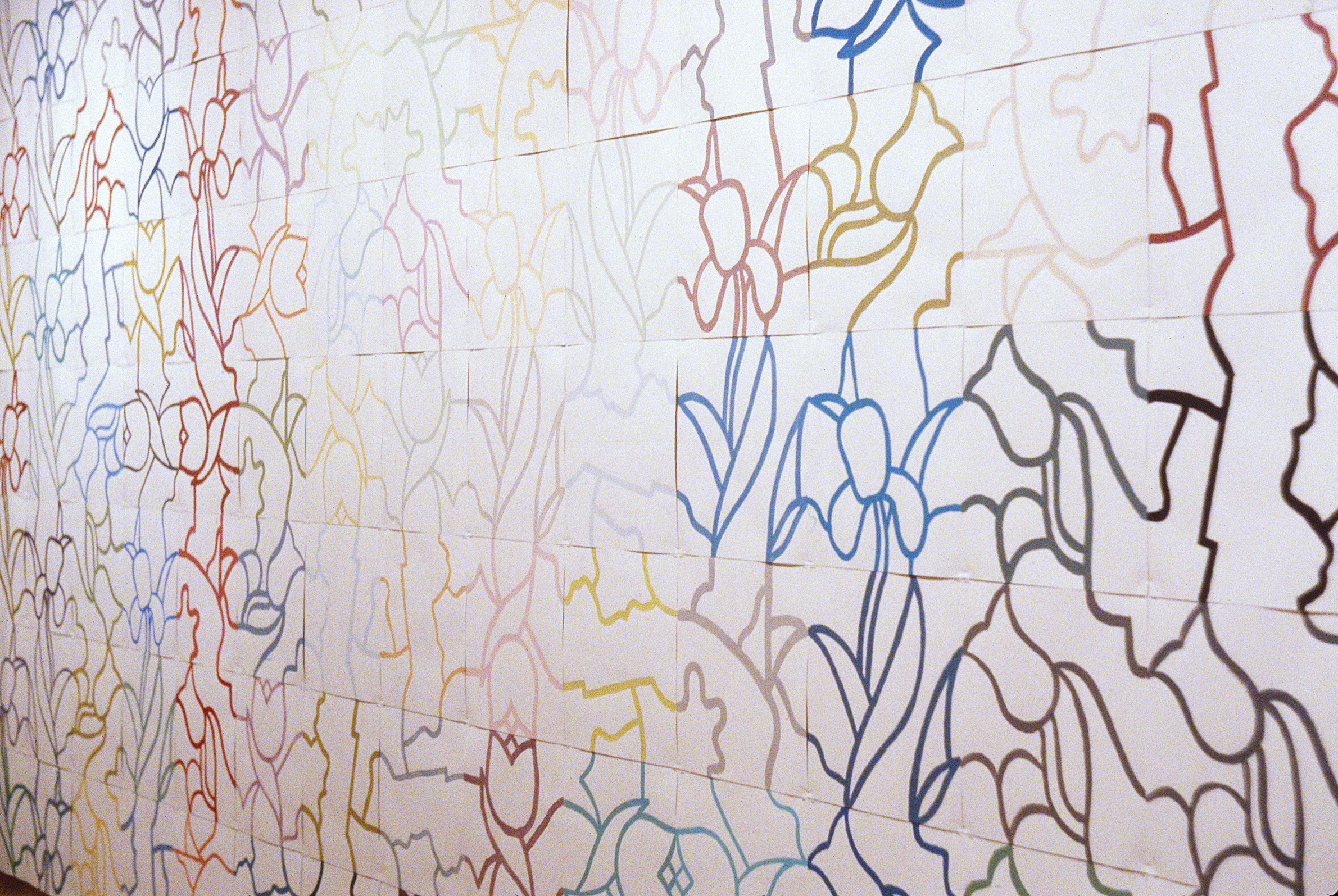 George Woodman, Paper Tilings, 1981, paper tiles