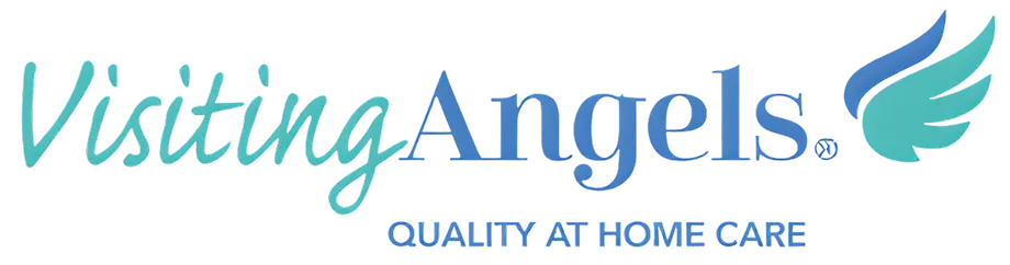 The Visiting Angels, quality at home care logo.