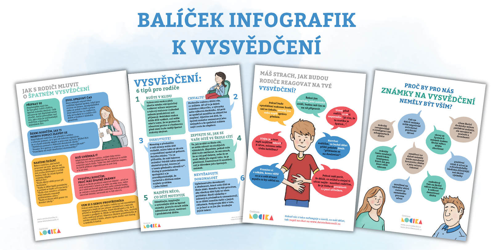 Balíček infografik k vysvědčení