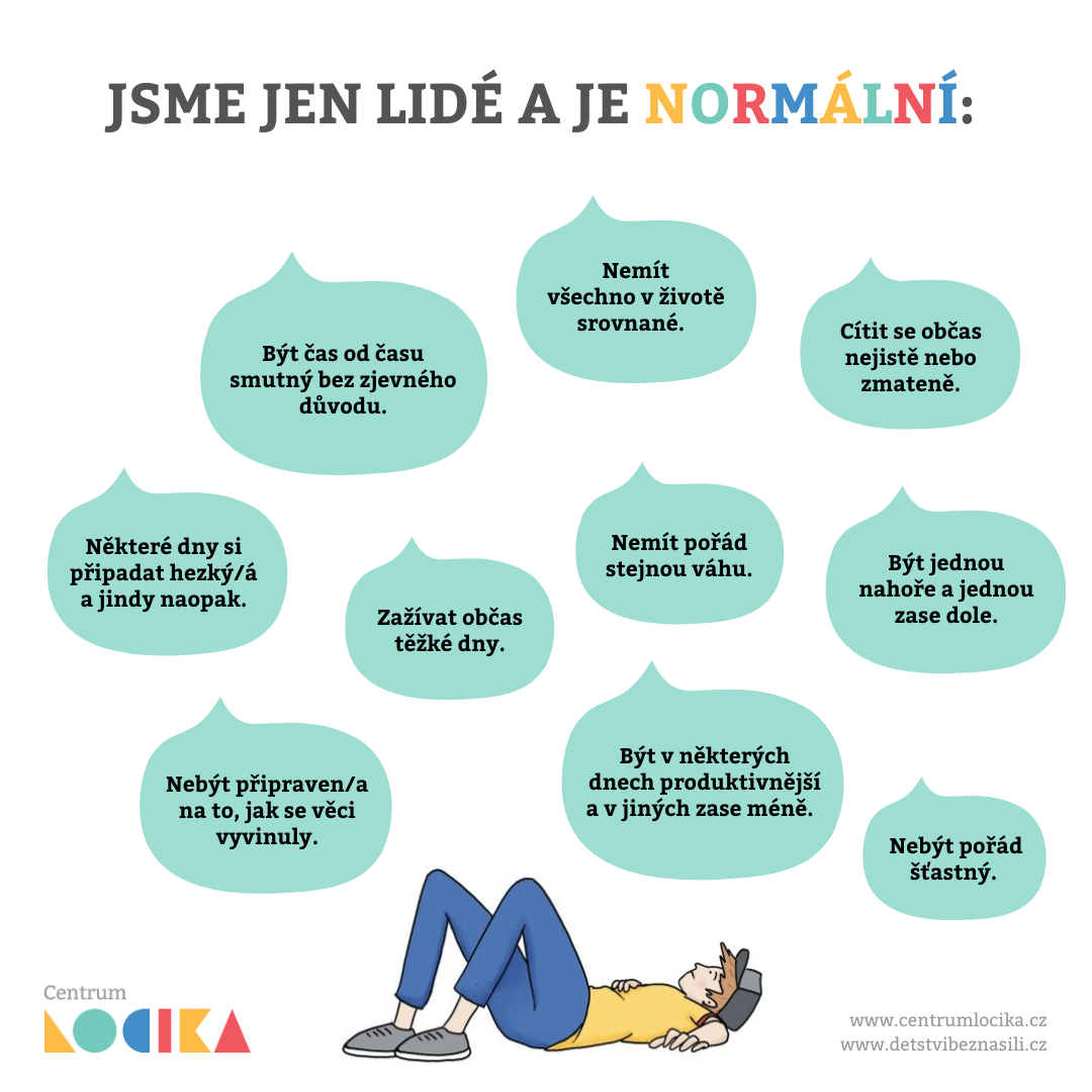 Jsme jen lidé a je normální..