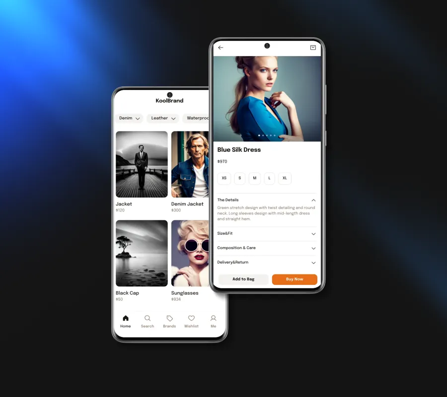 Digital shopping journey mobile application