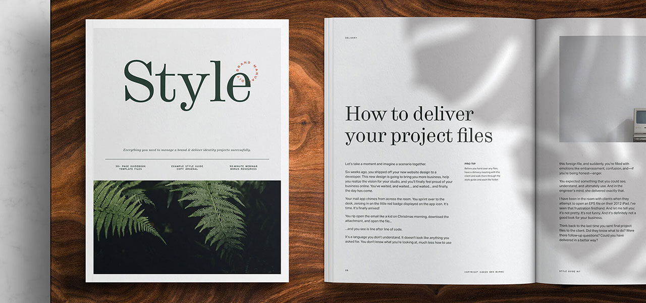 The Style Guide Kit will help you deliver tight branding guidelines for brands you manage or work on.