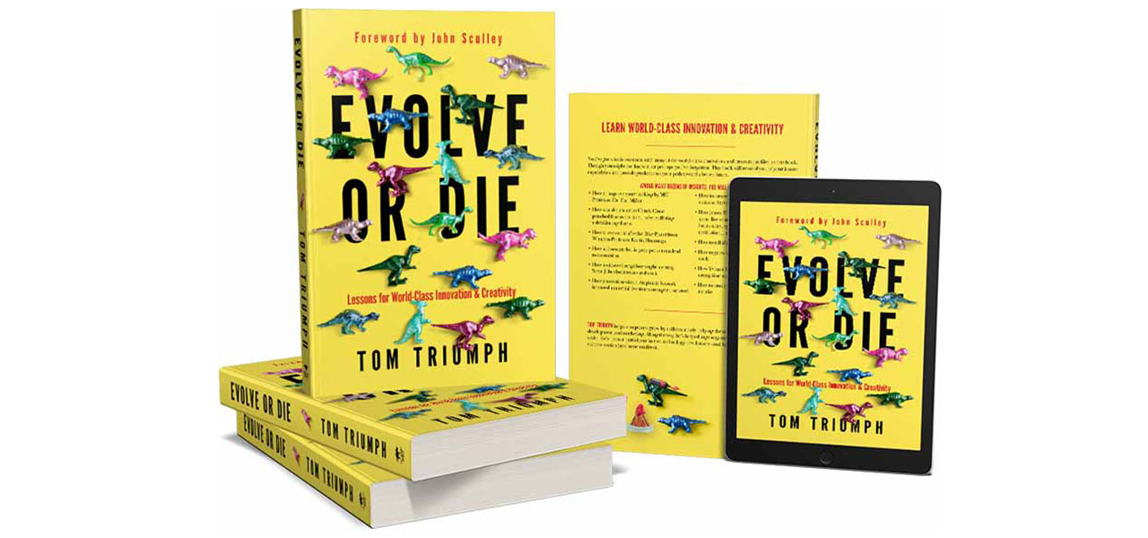 Evolve or Die book cover on paperback and e-book.
