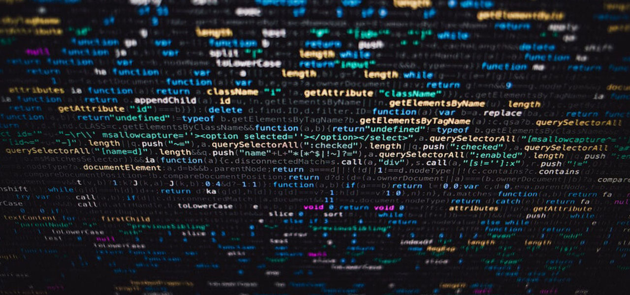 Lines of code on a screen.