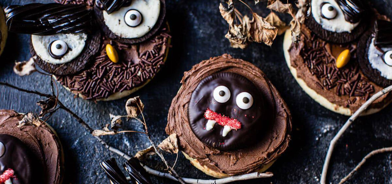Monster mash cookies with Oreos, chocolate sprinkles, M&M's and candy.