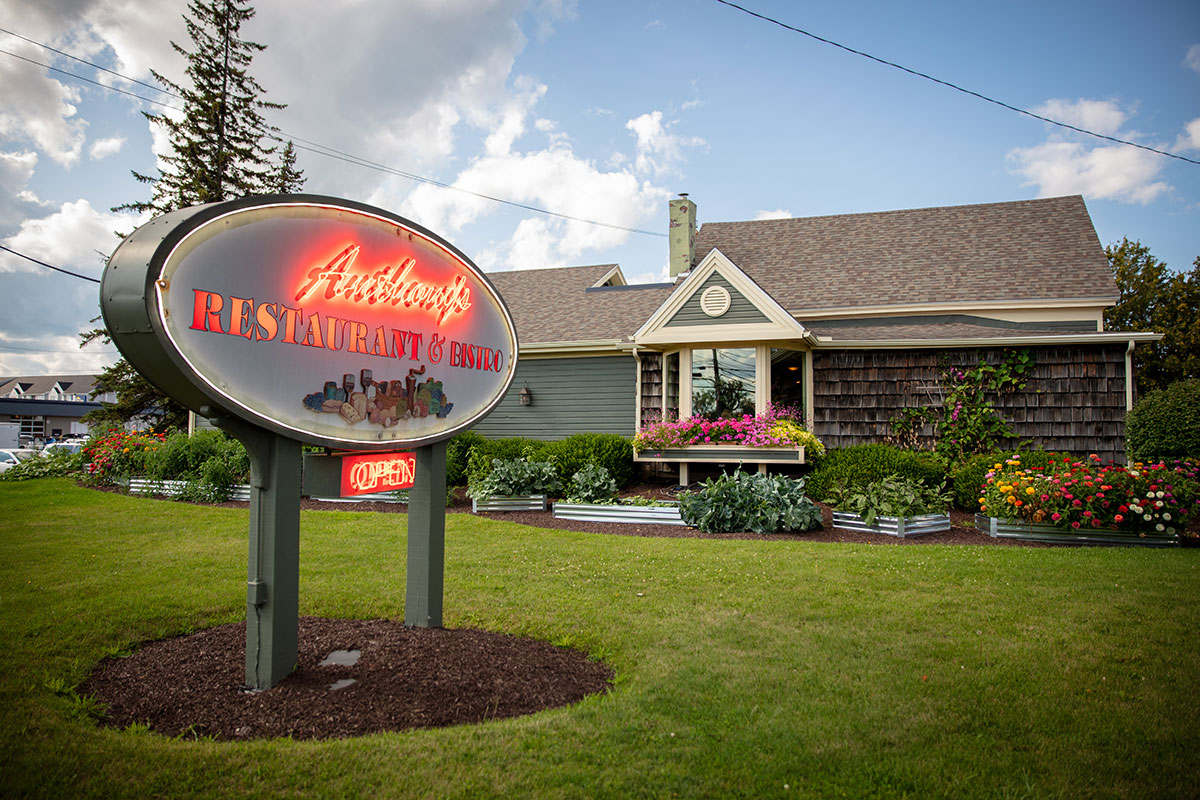 Exterior front of Anthony's Restaurant and Bistro