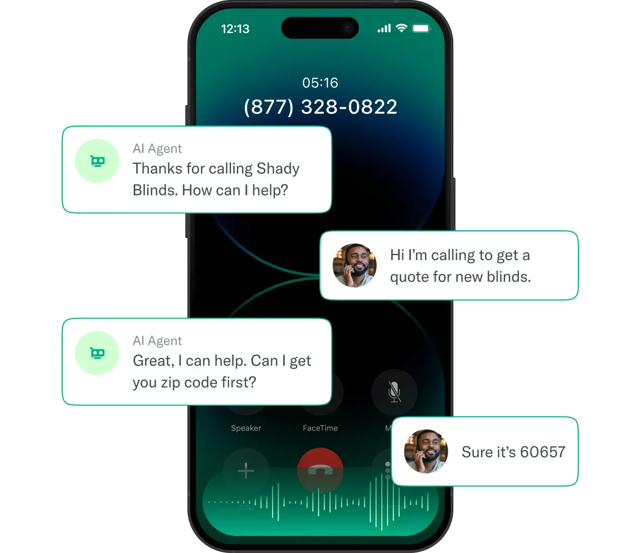 Qualify and convert phone leads 24/7 with AI