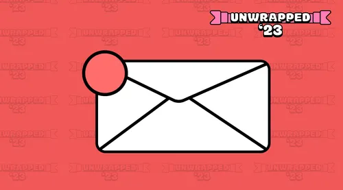 A closed envelope representing an email