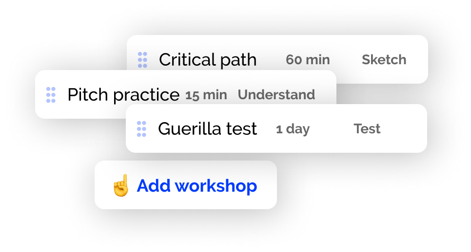 MyDesignSprint - Plan your agenda