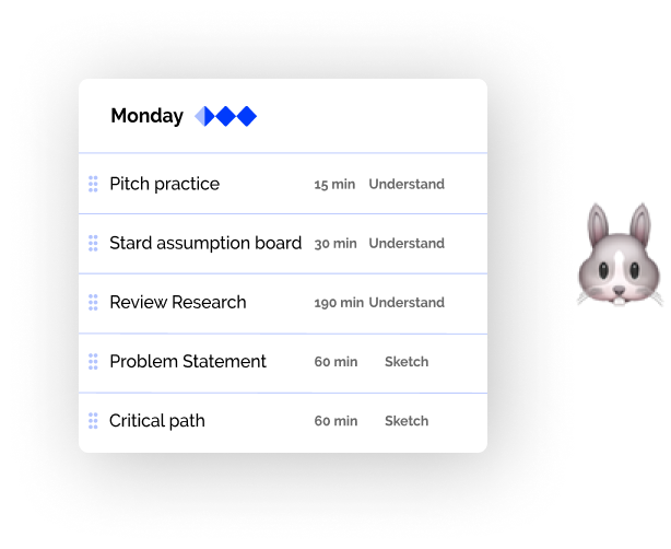 MyDesignSprint - Follow the agenda