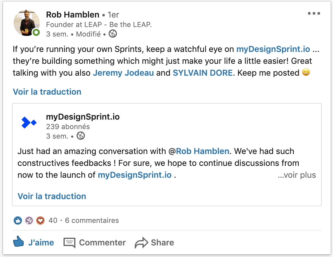 MyDesignSprint - feedback 1