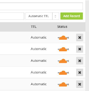 CloudFlare Cloud Icon