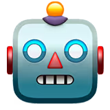 Robot face emoji