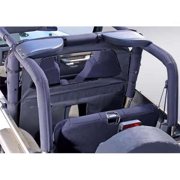 Photo of the sound bar attached to the roll cage