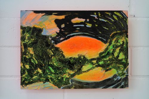 Marieke Bernard-Berkel 'Untitled', 2022 Oil on wood 37 x 49 cm. Image courtesy the artist and Sherbet Green