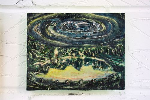 Marieke Bernard-Berkel 'Untitled', 2021 Oil on board 26 x 21 cm. Image courtesy the artist and Sherbet Green