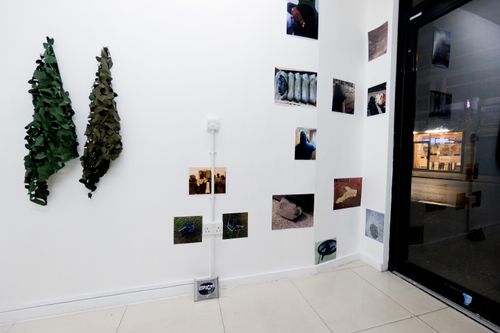 Installation View, Pieces of a SCATTSMAN at Harlesden High Street. Photography by Jonny Tanna, images courtesy the artist and Harlesden High Street.