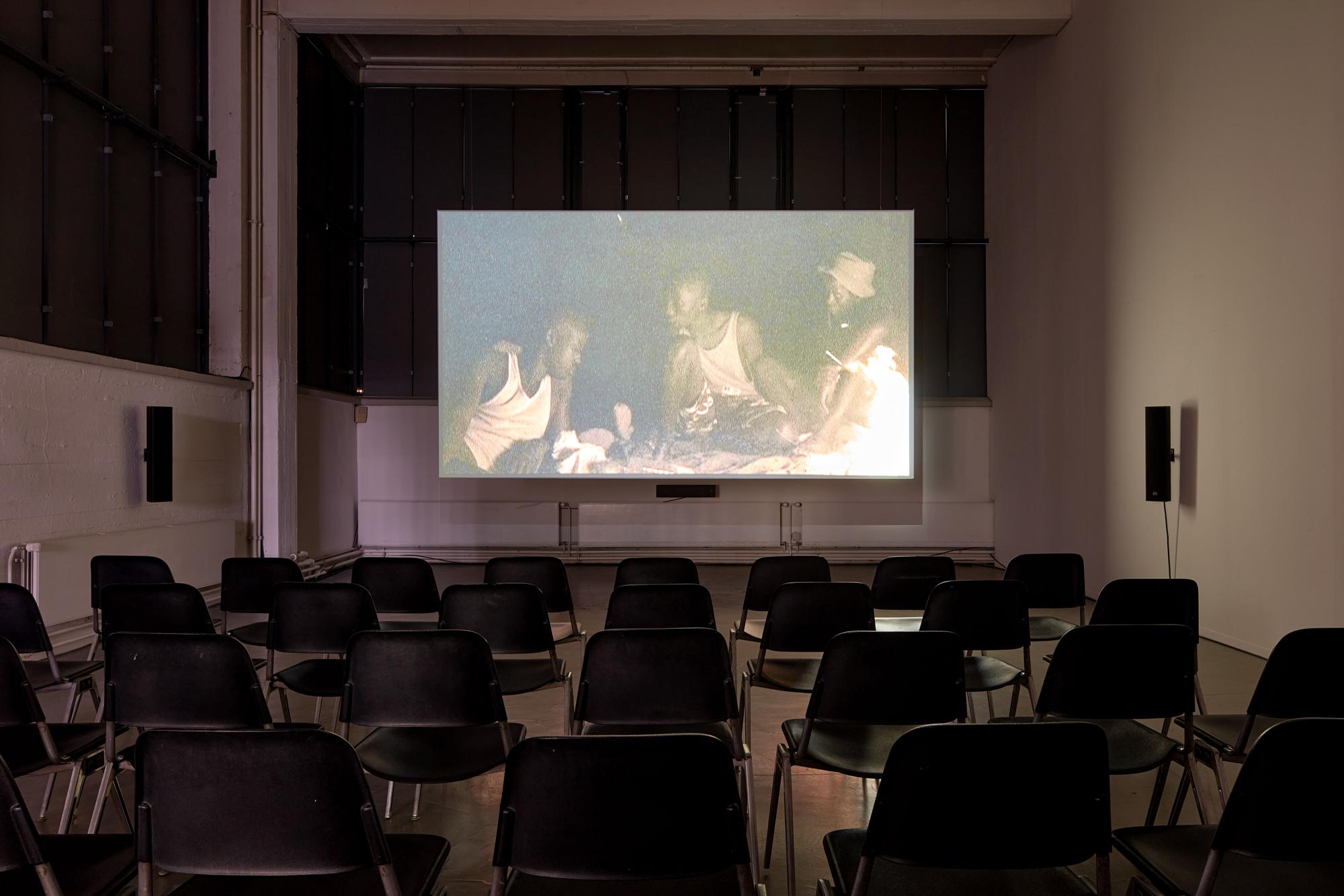 Coumba Samba, deutschland, Kunstverein in Hamburg, 2025, Installation view, filmprogramme, Photo: Edward Greiner
