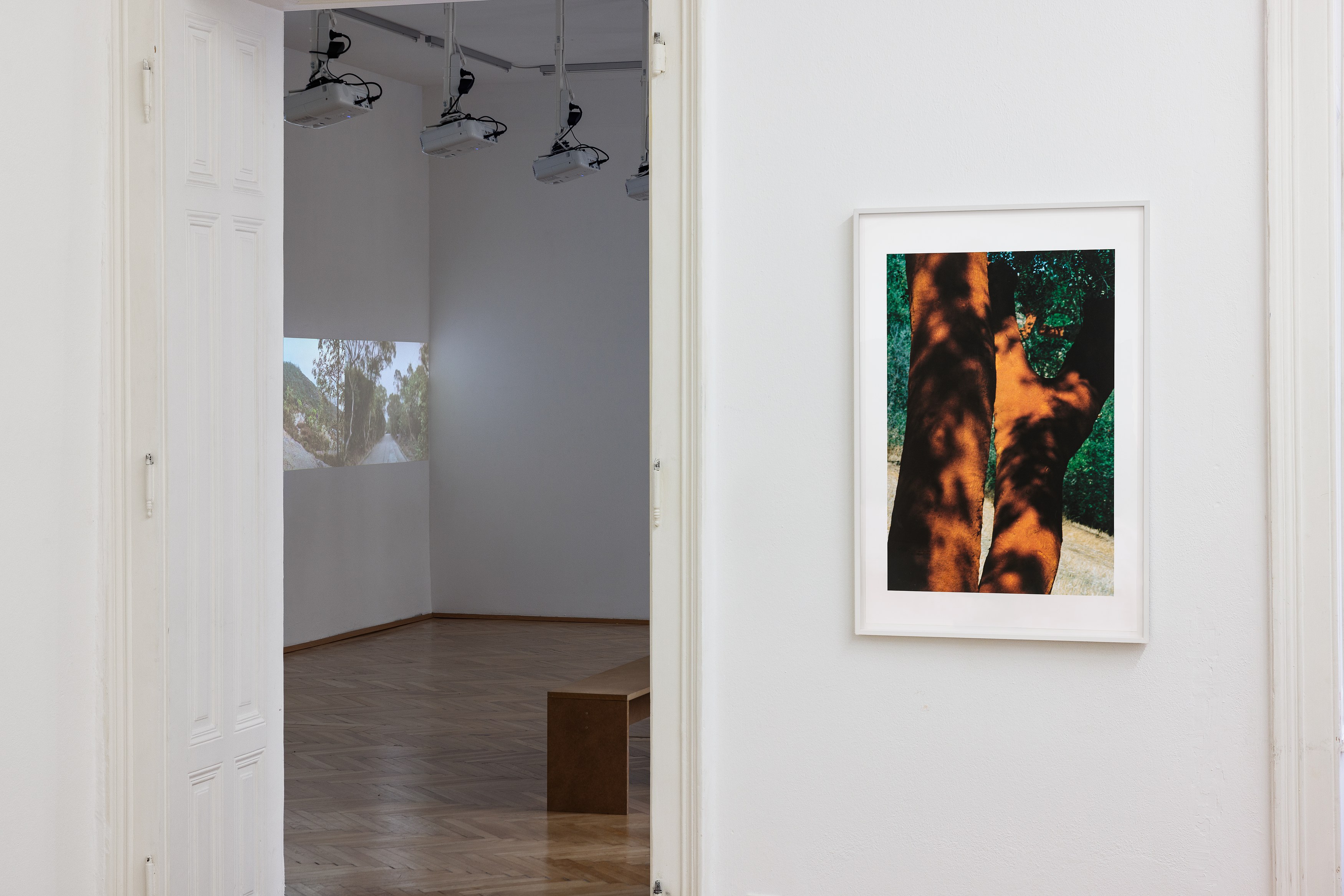 Jean Baudrillard, Alentejo, 1993, Jean Baudrillard, Carissa Rodriguez, Tiffany Sia at FELIX GAUDLITZ, Vienna, 2025. Courtesy: the artist, Château Shatto, Los Angeles, and FELIX GAUDLITZ, Vienna. Photo: kunst-dokumentation.com
