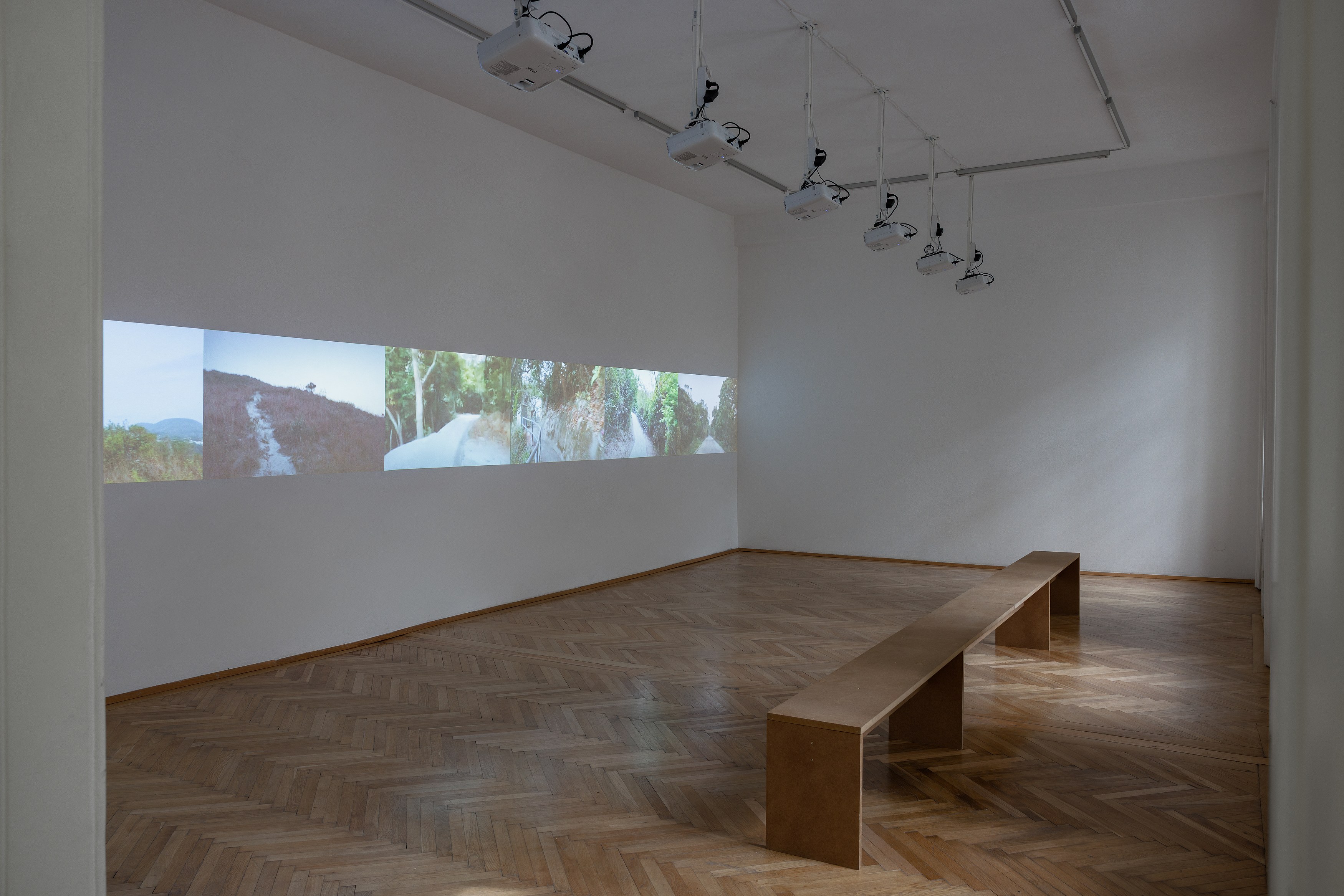 Tiffany Sia, A Road Movie is Impossible in Hong Kong, 2020, Jean Baudrillard, Carissa Rodriguez, Tiffany Sia at FELIX GAUDLITZ, Vienna, 2025. Courtesy: the artist and FELIX GAUDLITZ, Vienna. Photo: kunst-dokumentation.com