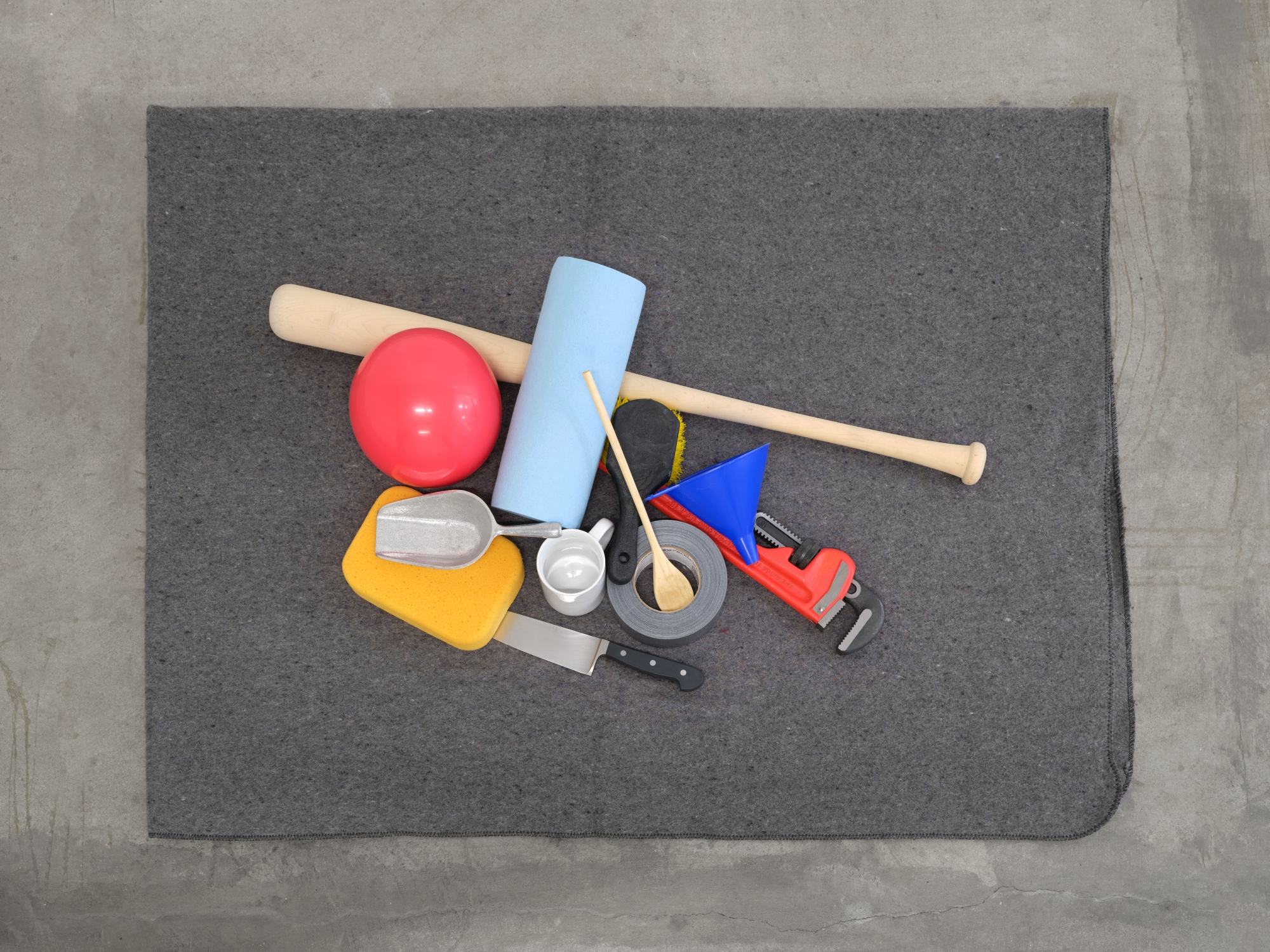 Patrick Jackson Untitled (piled objects), 2011 blanket, found objects 50 x 40 x 10 in edition 1 of 3