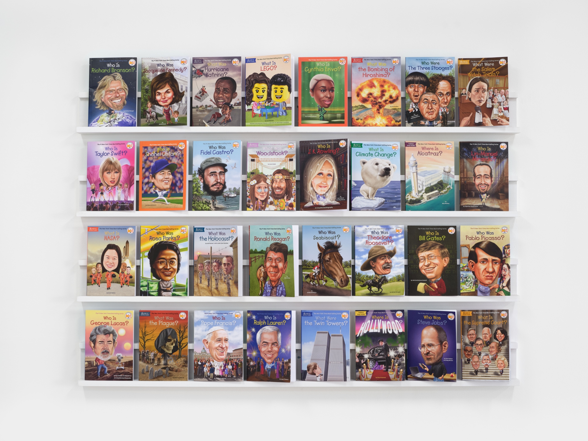 A selection of books by Who HQ 2000s – ongoing covers illustrated by Nancy Harrison