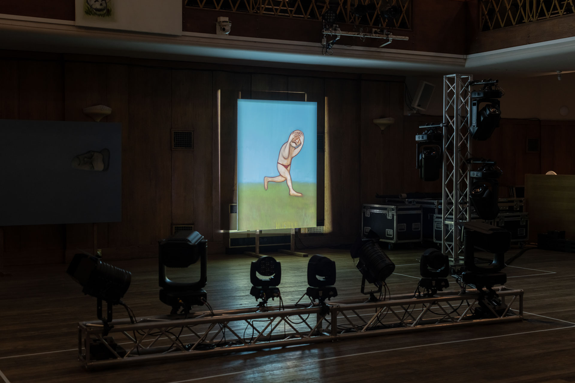 Exhibition view, Markus Hustle, 'What is life?' at Conway Hall, London. Courtesy the artist
