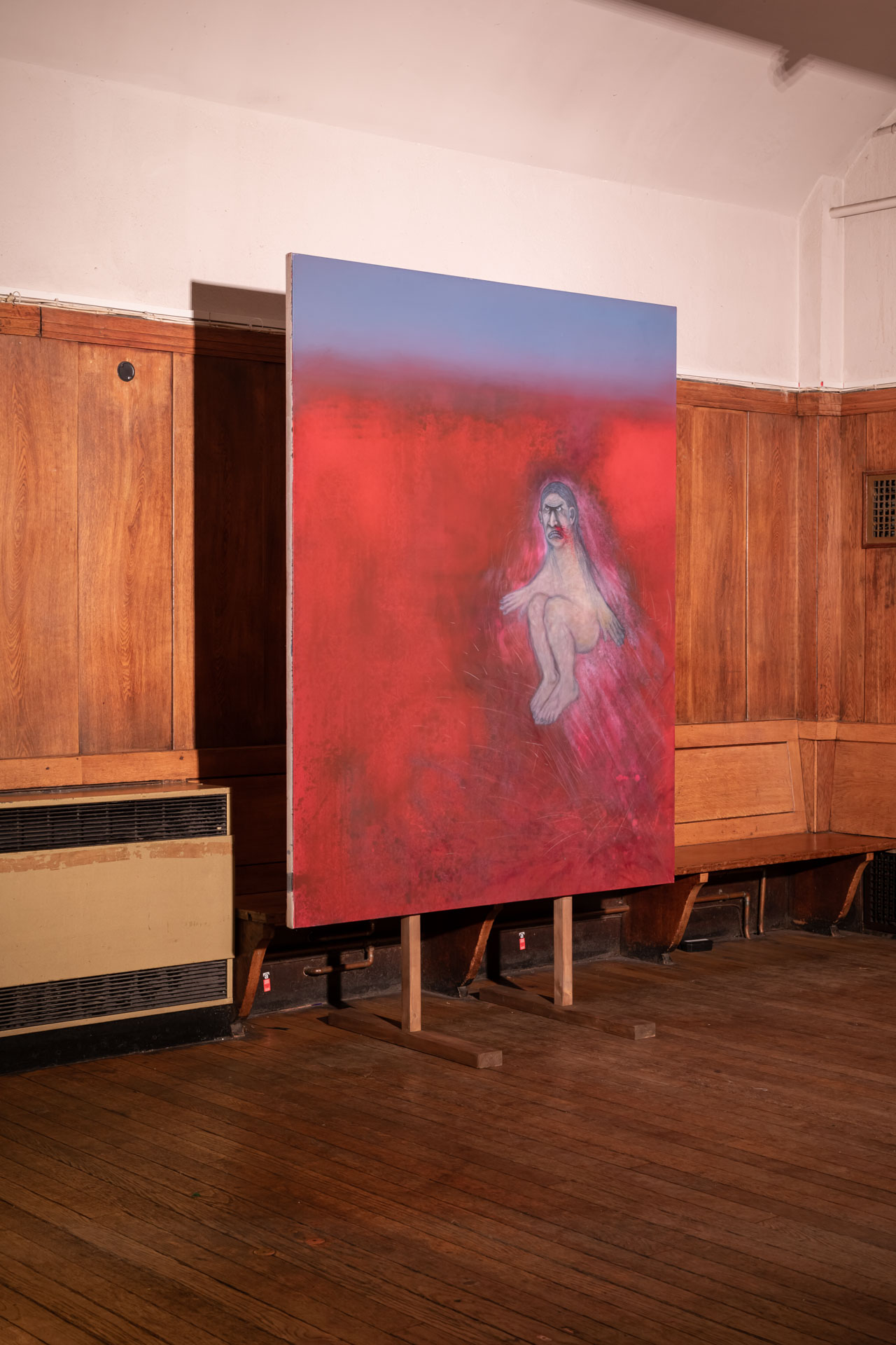 Exhibition view, Markus Hustle, 'What is life?' at Conway Hall, London. Courtesy the artist