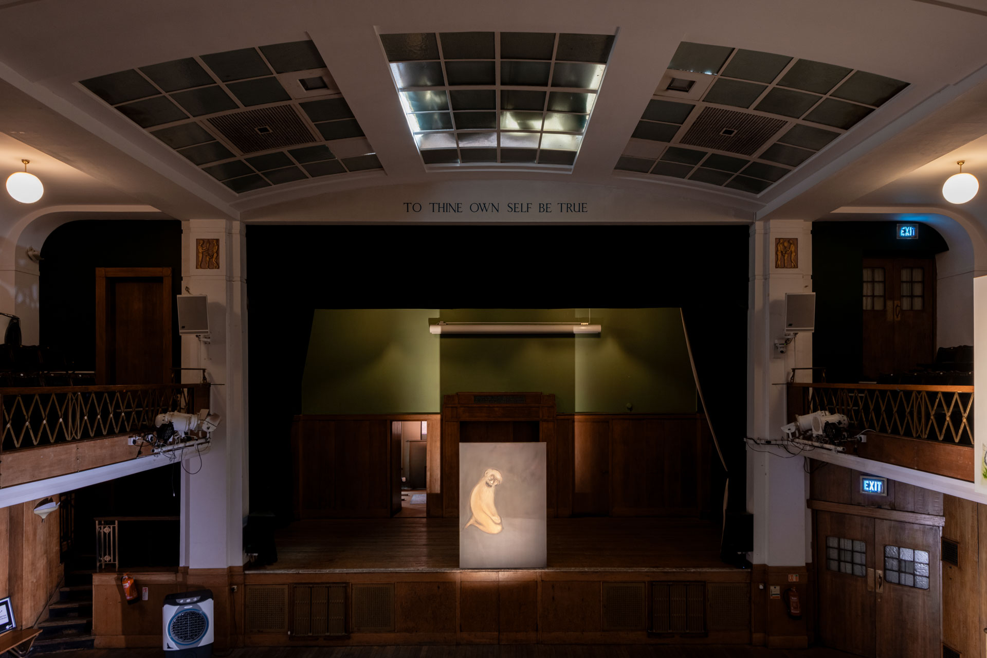 Exhibition view, Markus Hustle, 'What is life?' at Conway Hall, London. Courtesy the artist